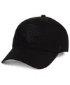 47 Brand Jacksonville Jaguars Black & Black Mvp Strapback Cap In Black,black