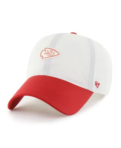 47 Brand Kansas City Chiefs Modernia Adjustable Baseball Cap In White