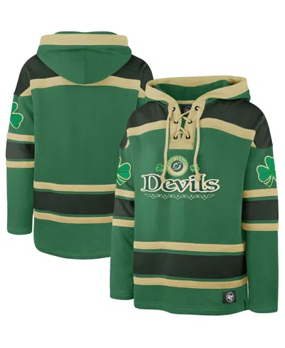 47 Brand Kelly Green New Jersey Devils St. Patrick's Day Mclucky Superior Lacer Pullover Hoodie