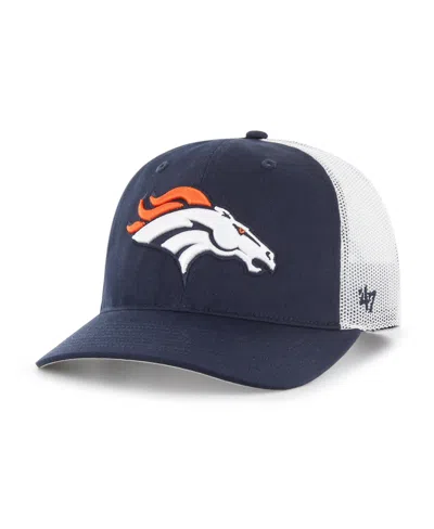 47 Brand Kids' Denver Broncos Structured Trucker Hat In Blue