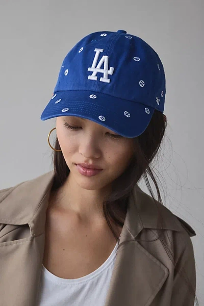 47 Brand La Dodgers Confetti Clean Up Hat In Blue, Women's At Urban Outfitters