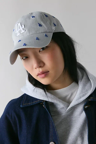 47 Brand La Dodgers Confetti Clean Up Hat In Grey, Women's At Urban Outfitters
