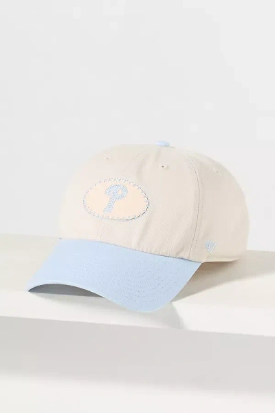 47 Brand Leather Patch Baseball Cap In Blue