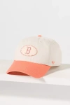 47 Brand Leather Patch Baseball Cap In White