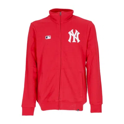 47 Brand Lightweight High Neck Sweatshirt Men Mlb Helix Track Jacket Neyyan In Red