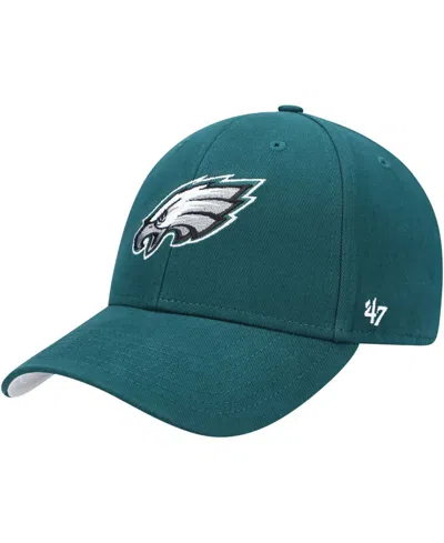 47 Brand Kids' Boys Midnight Green Philadelphia Eagles Basic Mvp Adjustable Hat