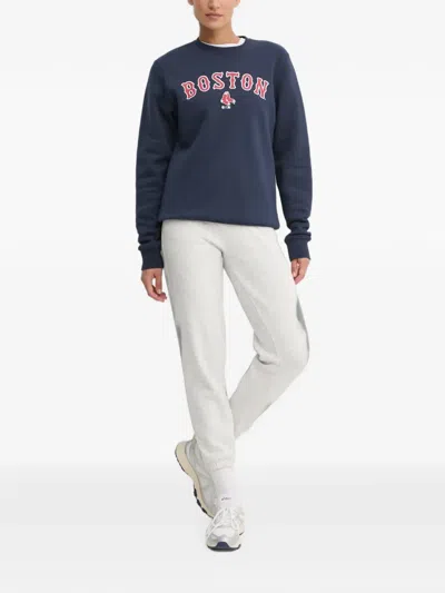 47 Brand Logo-print Crew-neck Sweatshirt In Blue