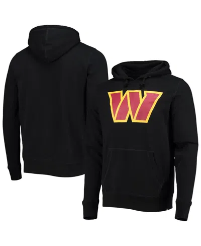 47 Brand Men's '47 Black Washington Commanders Imprint Headline Pullover Hoodie
