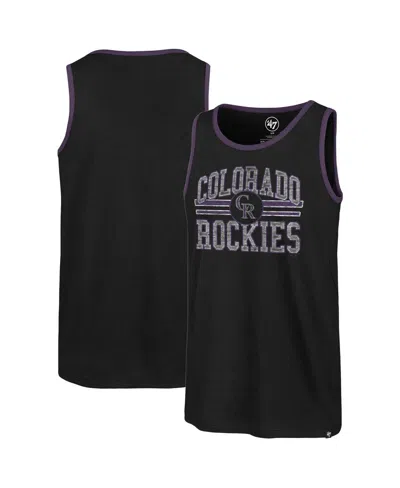 47 Brand Men's ' Black Colorado Rockies Winger Franklin Tank Top