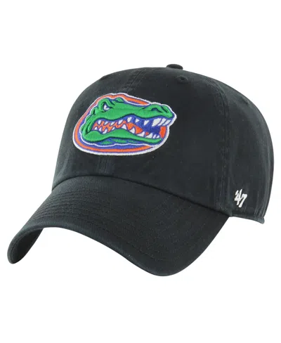 47 Brand Men's ' Black Distressed Florida Gators Vintage-like Clean Up Adjustable Hat