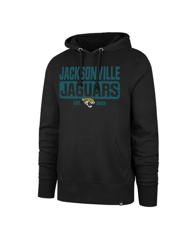 47 Brand Men's ' Black Jacksonville Jaguars Box Out Headline Pullover Hoodie