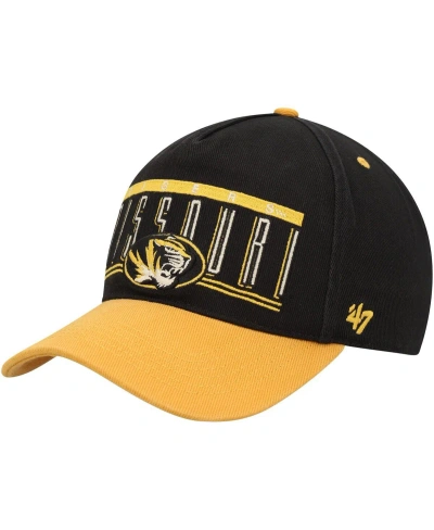 47 Brand Men's ' Black Missouri Tigers Double Header Hitch Adjustable Hat In Navy