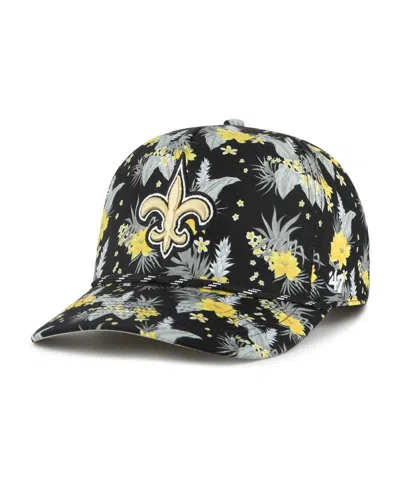 47 Brand Men's ' Black New Orleans Saints Dark Tropic Hitch Adjustable Hat