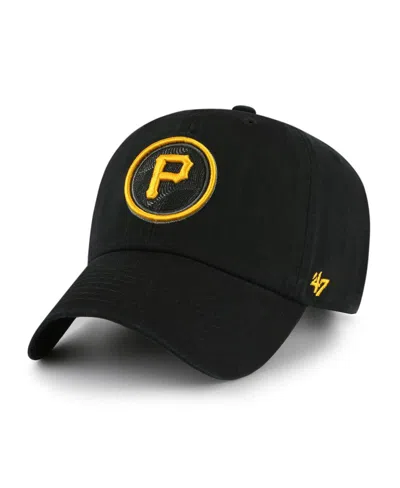 47 Brand Men's ' Black Pittsburgh Pirates 2023 City Connect Clean Up Adjustable Hat