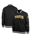 47 Brand Men's ' Black Pittsburgh Pirates Wax Pack Pro Camden Full-zip Track Jacket In Black