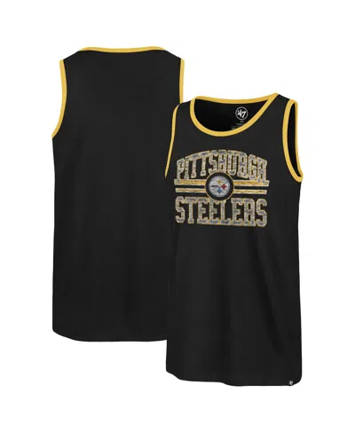 47 Brand Men's ' Black Pittsburgh Steelers Winger Franklin Tank Top