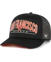47 Brand Men's ' Black San Francisco Giants Backhaul Foam Trucker Snapback Hat In Black