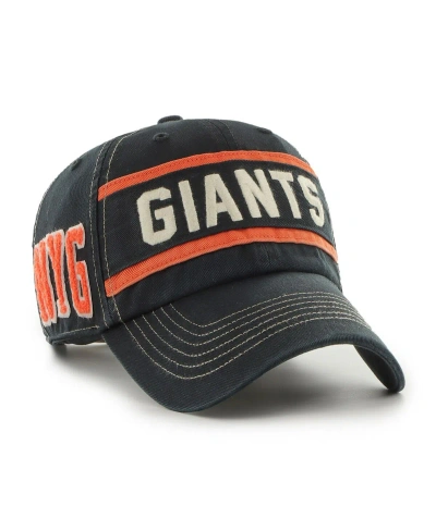 47 Brand Men's ' Black San Francisco Giants Hard Count Clean Up Adjustable Hat