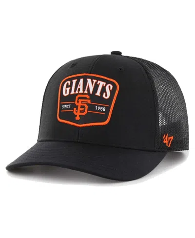 47 Brand Men's ' Black San Francisco Giants Squad Trucker Adjustable Hat