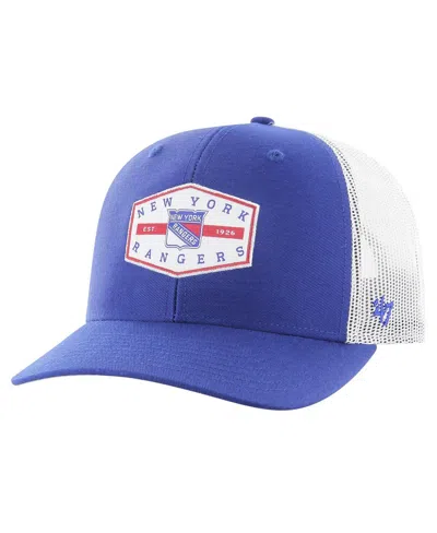 47 Brand Men's ' Blue New York Rangers Convoy Trucker Adjustable Hat