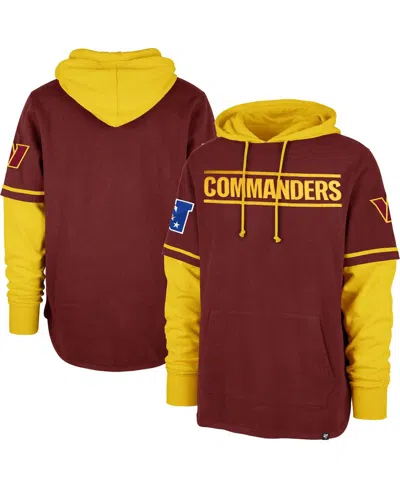 47 Brand Men's ' Burgundy Washington Commanders Shortstop Pullover Hoodie