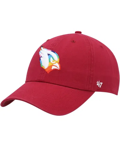 47 Brand Men's ' Cardinal Arizona Cardinals Pride Clean Up Adjustable Hat