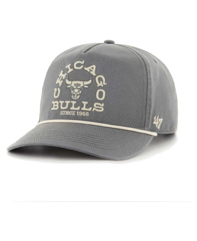 47 Brand Men's ' Charcoal Chicago Bulls Canyon Ranchero Hitch Adjustable Hat