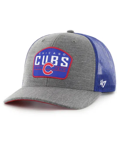 47 Brand Men's ' Charcoal Chicago Cubs Slate Trucker Snapback Hat