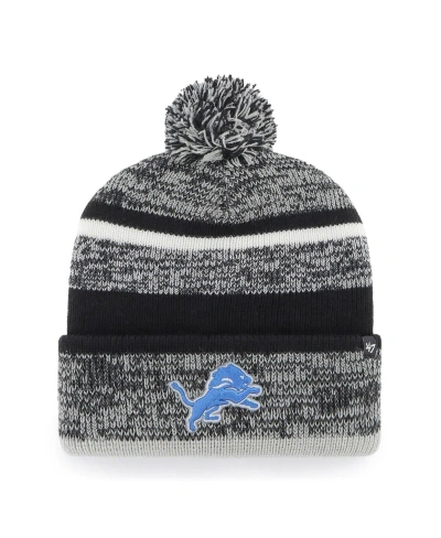 47 Brand Men's ' Charcoal Detroit Lions Northward Cuffed Knit Hat With Pom