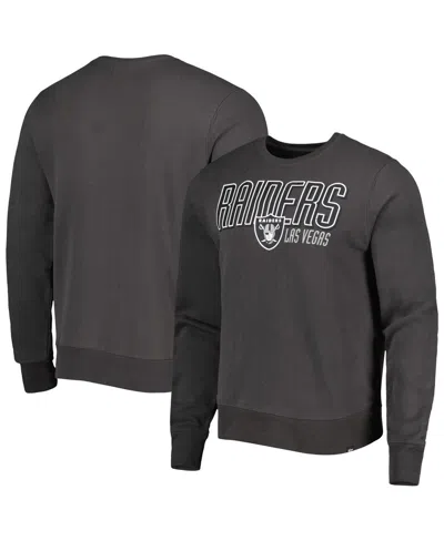 47 Brand Men's ' Charcoal Las Vegas Raiders Locked In Headline Pullover Sweatshirt