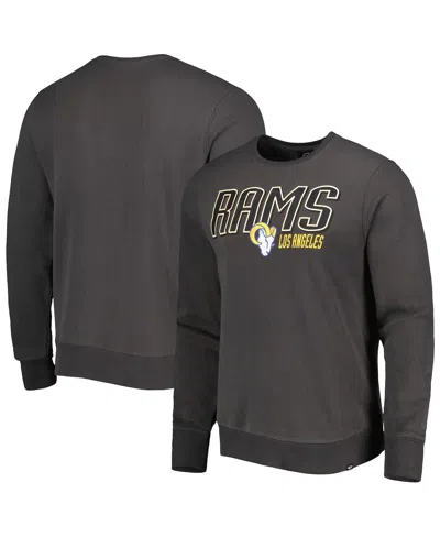 47 Brand Men's ' Charcoal Los Angeles Rams Locked In Headline Pullover Sweatshirt