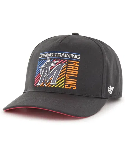 47 Brand Men's ' Charcoal Miami Marlins 2023 Spring Training Reflex Hitch Snapback Hat