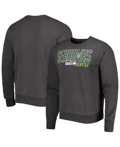 47 Brand Men's ' Charcoal Seattle Seahawks Locked In Headline Pullover Sweatshirt