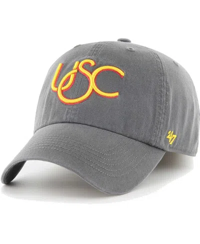 47 Brand Men's ' Charcoal Usc Trojans Franchise Fitted Hat