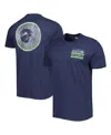 47 Brand Men's ' College Navy Seattle Seahawks Open Field Franklin T-shirt In Navy