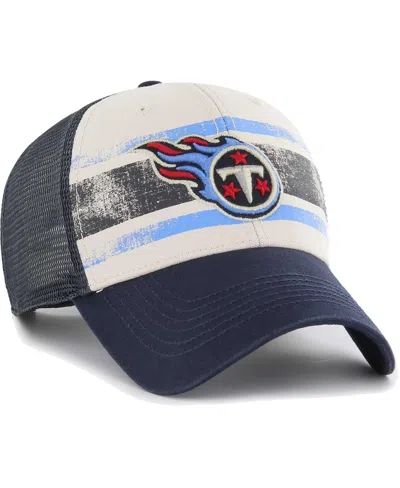 47 Brand Men's ' Cream Tennessee Titans Breakout Mvp Trucker Adjustable Hat