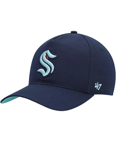 47 BRAND MEN'S '47 BRAND DEEP SEA BLUE SEATTLE KRAKEN PRIMARY HITCH SNAPBACK HAT
