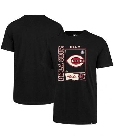 47 Brand Men's ' Elly De La Cruz Black Cincinnati Reds Graphic T-shirt