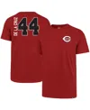 47 Brand Men's ' Elly De La Cruz Red Cincinnati Reds Name And Number T-shirt In Red