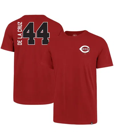 47 Brand Men's ' Elly De La Cruz Red Cincinnati Reds Name And Number T-shirt
