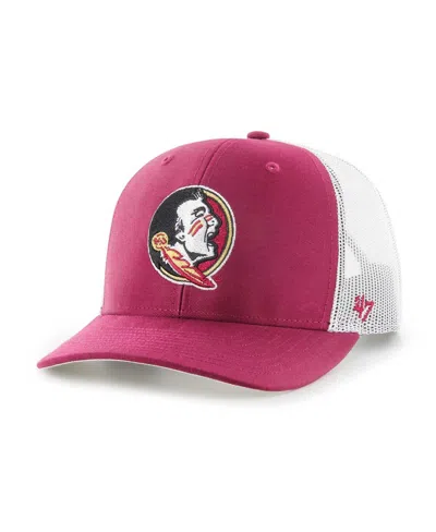 47 Brand Men's ' Garnet Florida State Seminoles Trucker Adjustable Hat