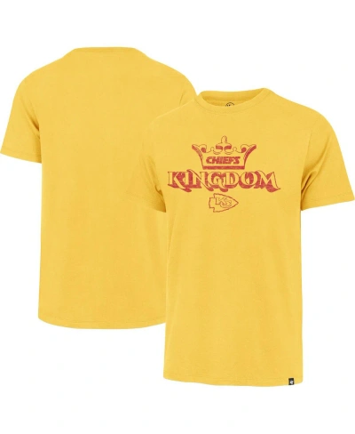 47 Brand Men's ' Gold Distressed Kansas City Chiefs Chiefs Kingdom Regional Franklin T-shirt