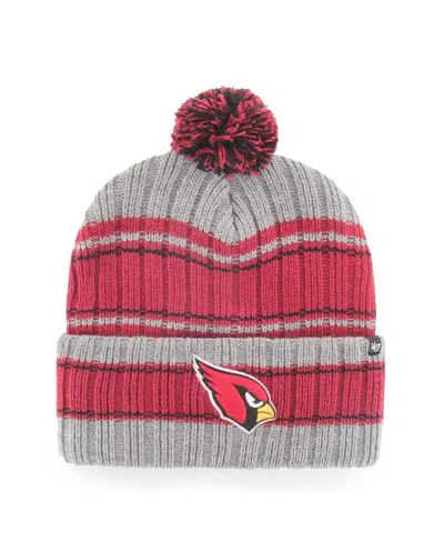 47 Brand Men's ' Graphite Arizona Cardinals Rexford Cuffed Knit Hat With Pom