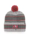 47 Brand Men's ' Graphite Tampa Bay Buccaneers Rexford Cuffed Knit Hat With Pom In Graphite