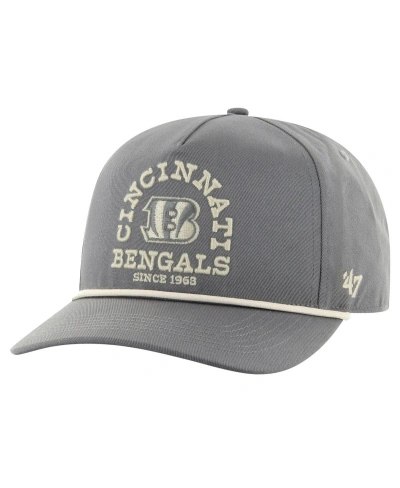47 Brand Men's ' Gray Cincinnati Bengals Canyon Ranchero Hitch Adjustable Hat