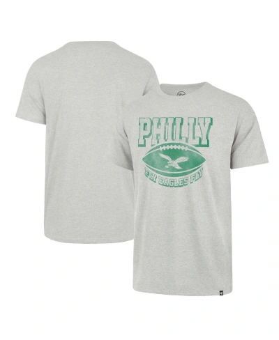 47 Brand Men's ' Gray Distressed Philadelphia Eagles Regional Franklin T-shirt
