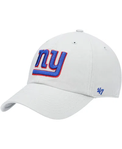 47 Brand Men's ' Gray New York Giants Team Clean Up Adjustable Hat