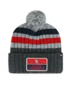47 Brand Men's ' Gray St. Louis Cardinals Stack Cuffed Knit Hat With Pom In Gray