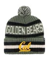 47 Brand Men's ' Green Cal Bears Oht Military-inspired Appreciation Bering Cuffed Knit Hat With Pom In Green