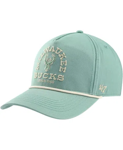 47 Brand Men's ' Green Distressed Milwaukee Bucks Canyon Ranchero Hitch Adjustable Hat